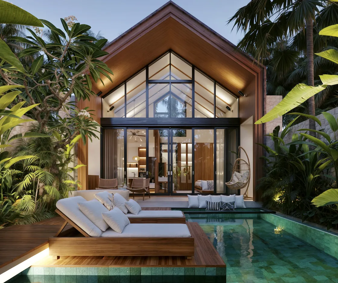 One-Bedroom Tropical Villas in Ubud, Bali